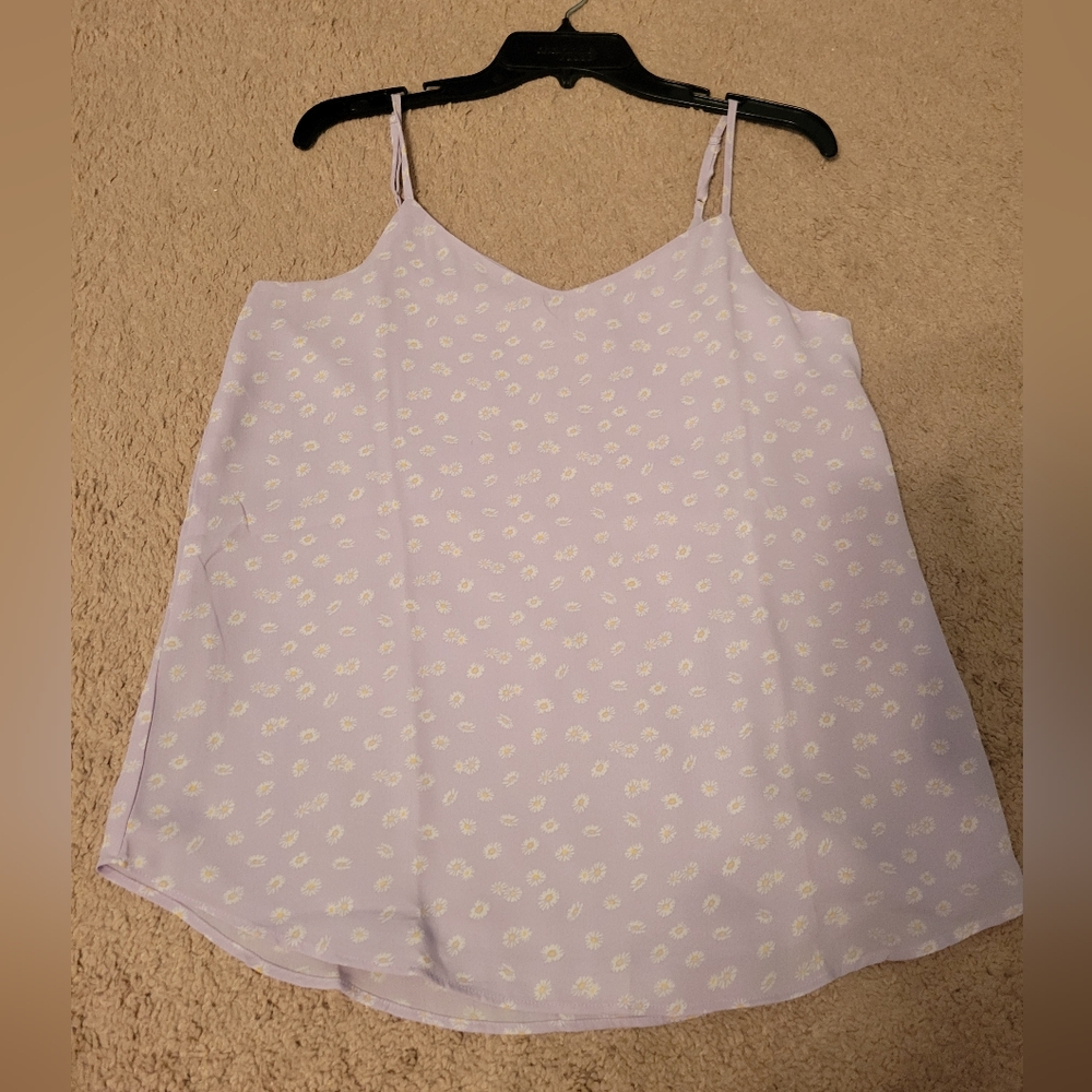 Lavender floral tank